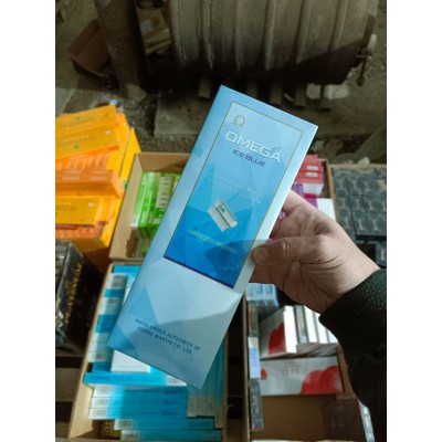 Omega Ice Blue Superslims (яблоко с ментолом, кнопка) Omega Ice Blue Superslims (яблоко с ментолом, кнопка)